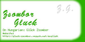 zsombor gluck business card