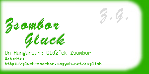 zsombor gluck business card